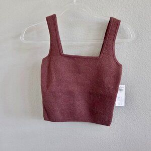 NWT Abercrombie Brown Crop Top- XS